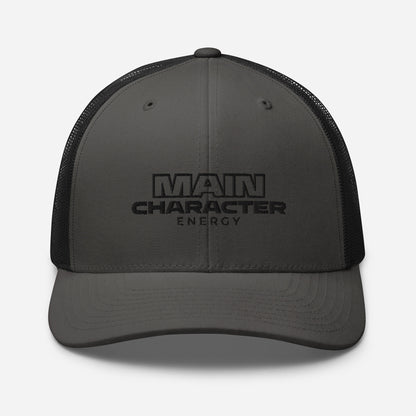 MAIN CHARACTER BLACK Trucker Cap
